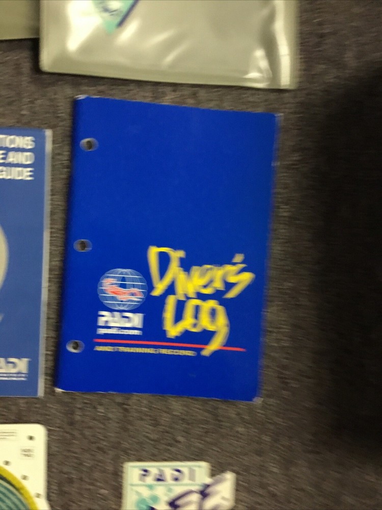 PADI DIver Manual, Wheel, Data Carrier, Log Pack 1990-93