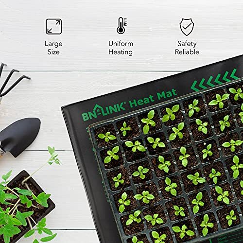 BN-LINK Seedling Heat Mat 10" x 20.75" Warm Hydroponic Heating Assorted Sizes