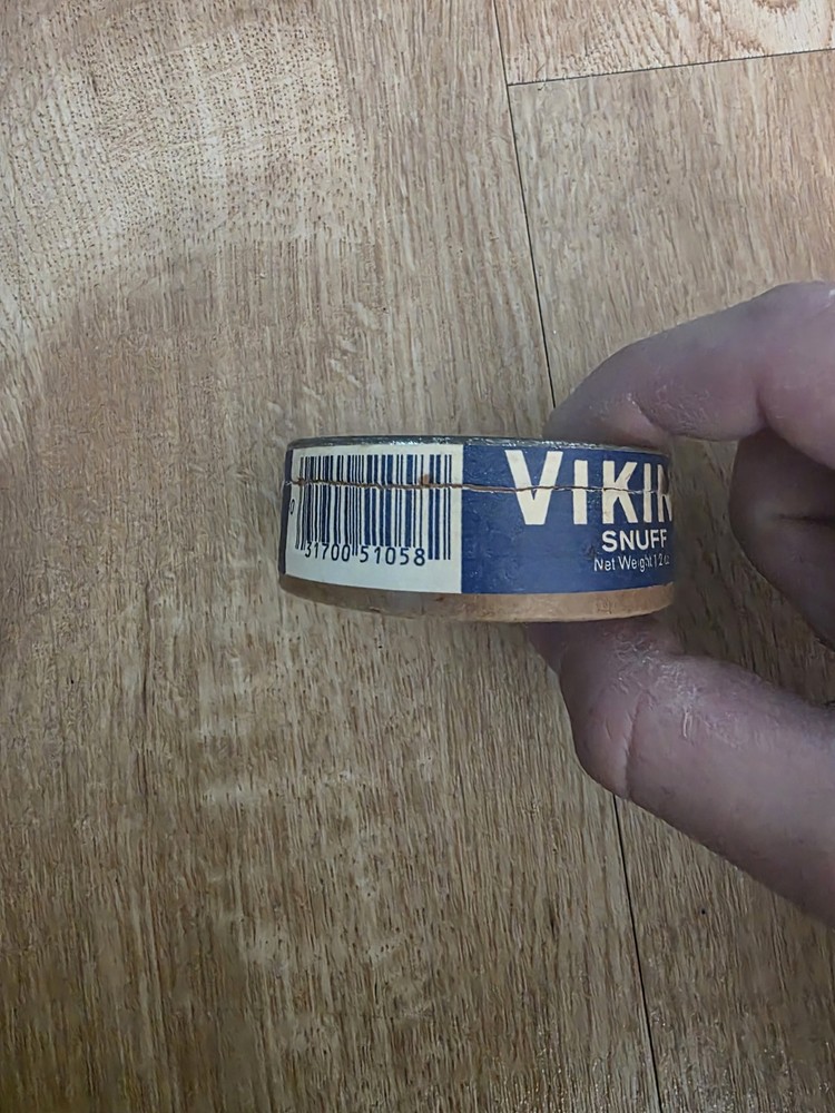Vintage Viking Snuff Empty Tin Collectable