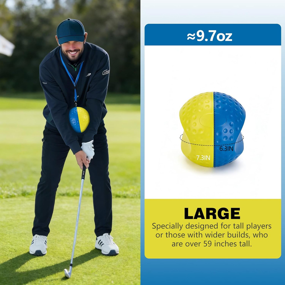 Golf Training Aid Ball, Golf Training Ball between Arms Optimize Impact Accuracy