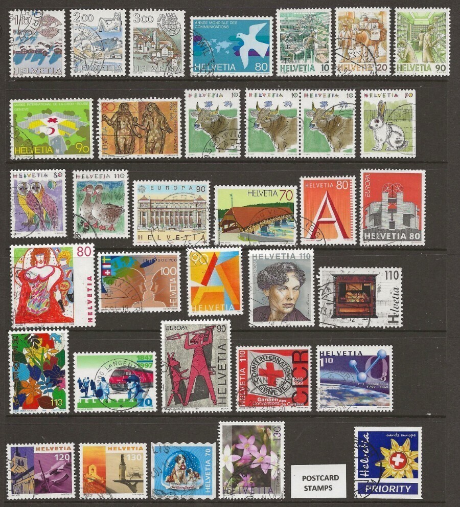 Switzerland 1982/2003. Selection. Used (listed).
