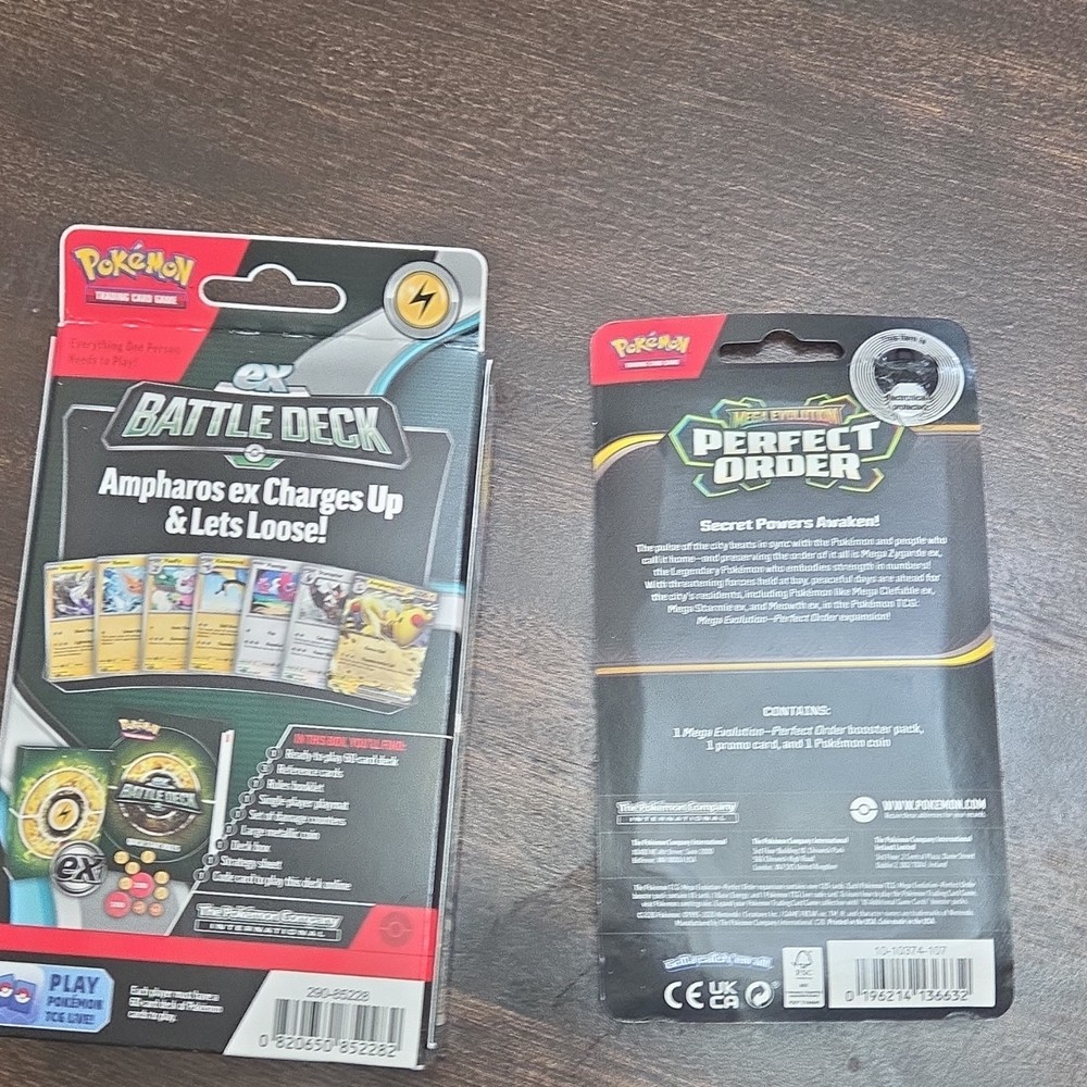 Pokémon TCG Ampharos ex Battle Deck & Mega Evolution Perfect Order Kit