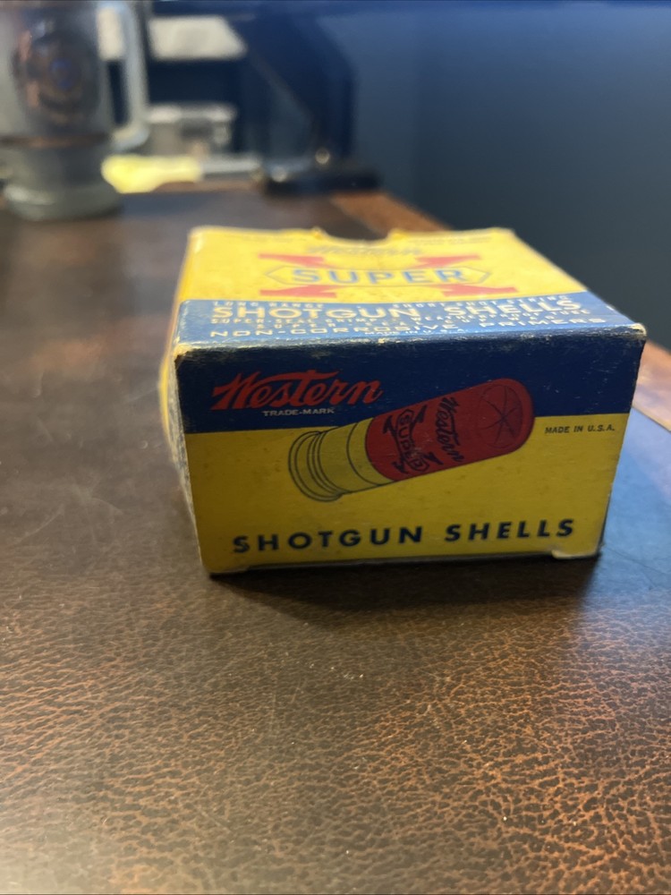 Vintage Empty Ammunition Box Western Super X