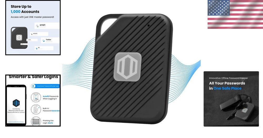 Portable Password Manager - Secure Bluetooth Drive, Autofill=