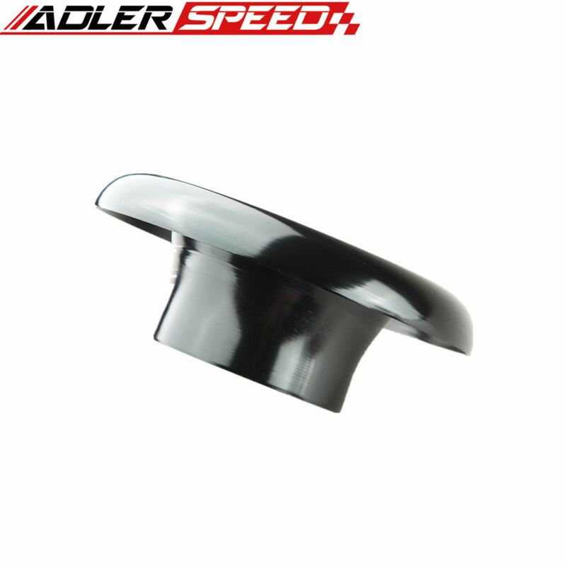 5" INCH UNIVERSAL VELOCITY STACK FOR COLD/RAM ENGINE AIR INTAKE/TURBO HORN BLACK