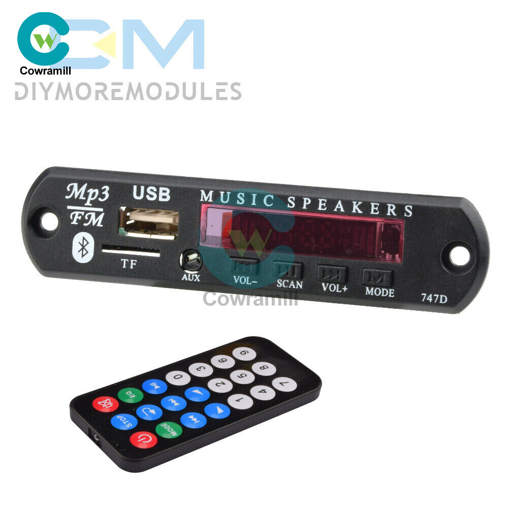 9V 12V MP3 WMA Decoder Board Audio Module USB TF Radio Bluetooth Car MP3 Player