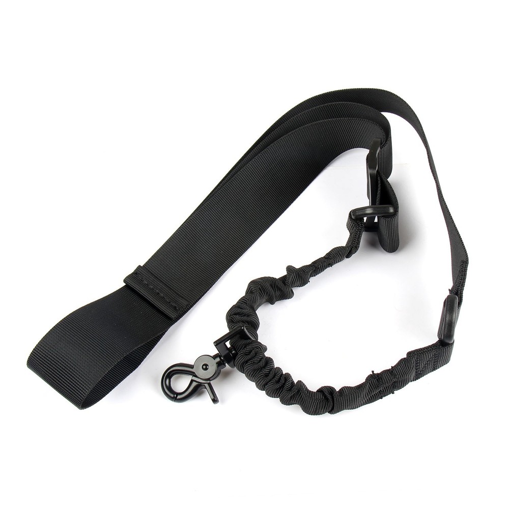 Single Point Tactical Adjustable Sling Hunting Strap - BLACK