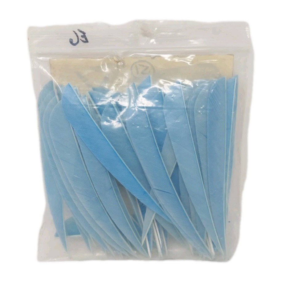 51 Count Gateway Feathers 5" Left Wing: Parabolic Sky Blue 500LPSBL