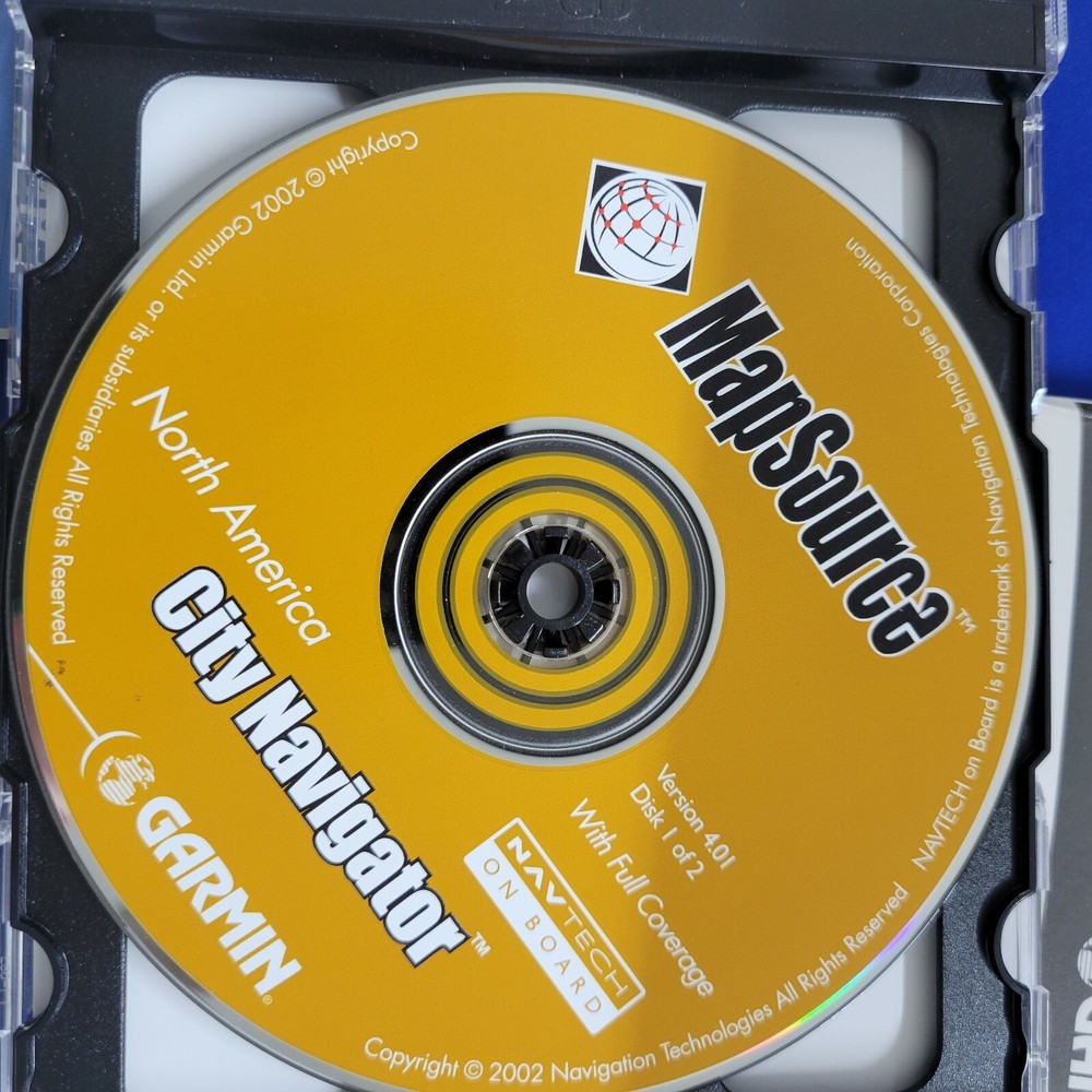 Garmin, Map Source City Navigator 2 Disks plus manual/reference guides only