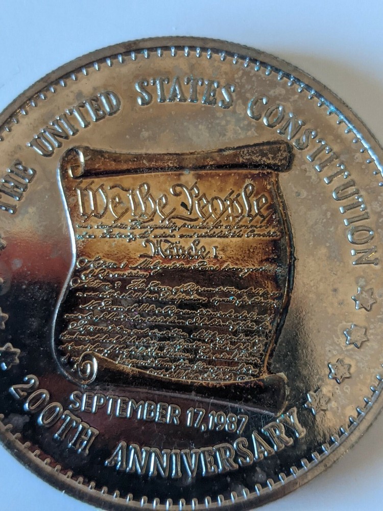 1987 U US Constitution Double Eagle Commemorative Bicentennial Coin 200th Anniv