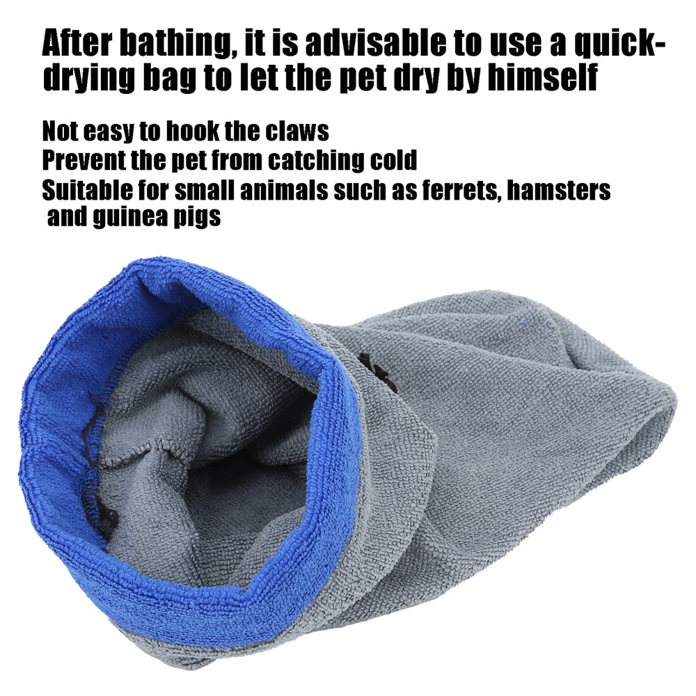 Absorbent Hamster Bath Towel Bag For Small Pets