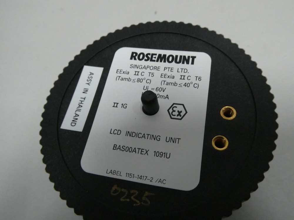 Rosemount BAS00ATEX Lcd Indicating Unit 60v