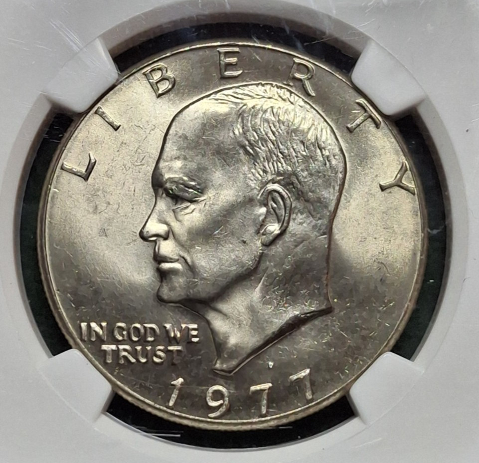 1977 D Ike Dollar NGC MS65 BIG SKY HOARD