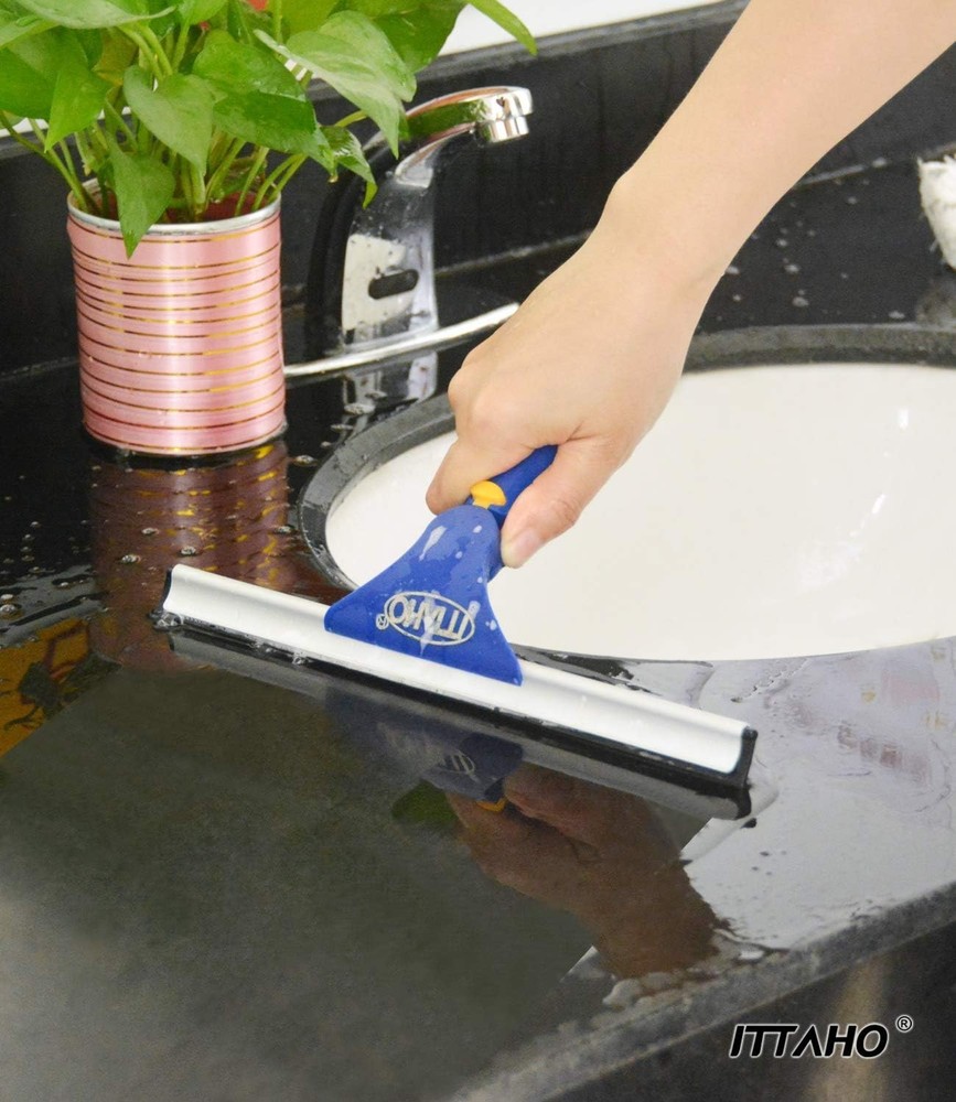 Extendable Window Cleaner with Stainless Steel Pole