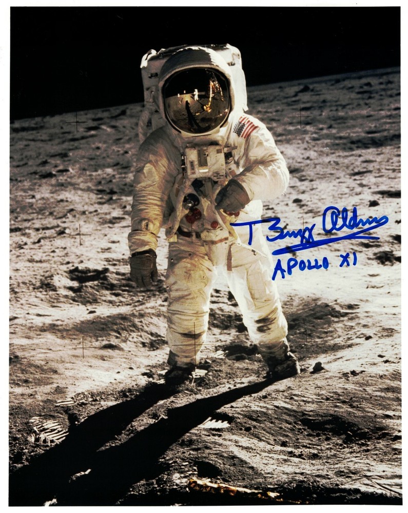 Buzz Aldrin Apollo 11 Lunar Surface Signed Photo