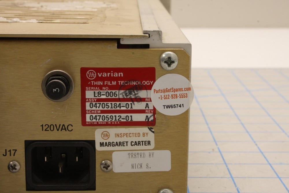 04705184-01 / PROCESS INTERFACE CHASSIS / VARIAN