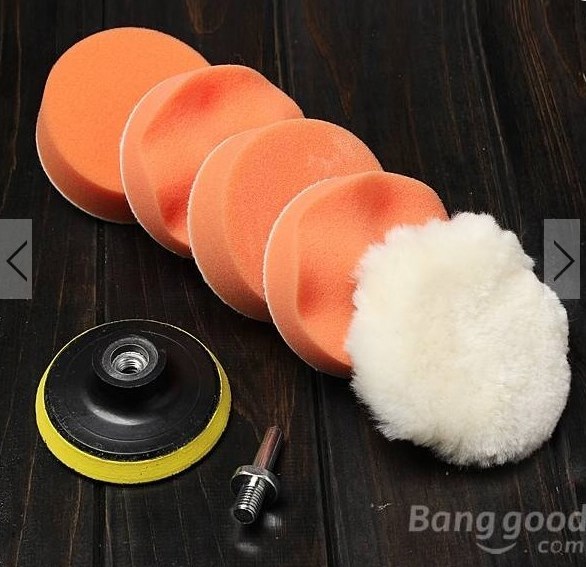 6PCS 3 inch Polishing Buffing Pad Kit For Car Polishing Buffer
