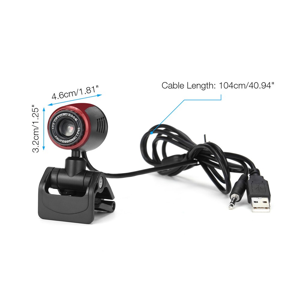 Web Camera With Microphone Professional Full HD Computer/Laptop Webcam USB