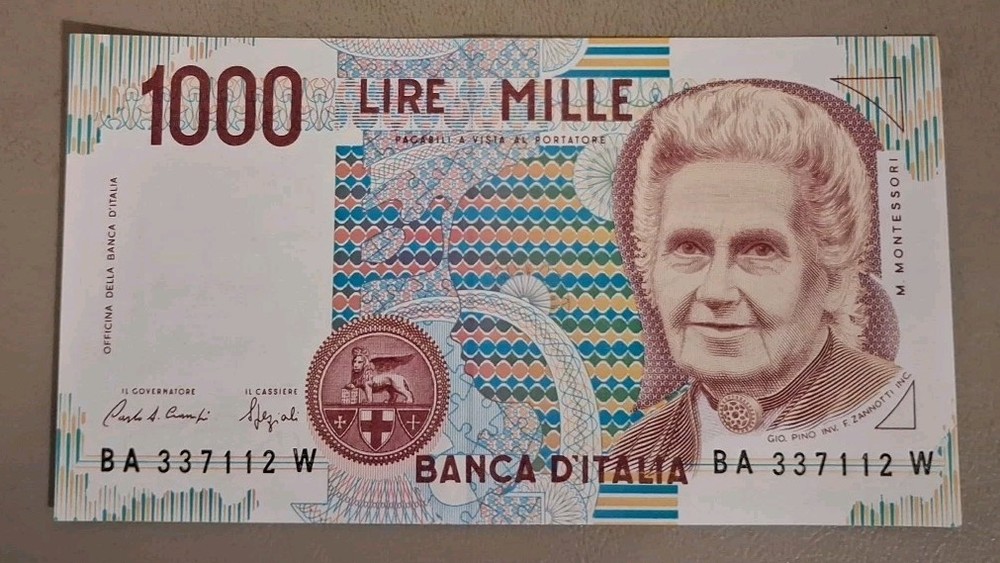 1990 Italy 1000 Lire Note