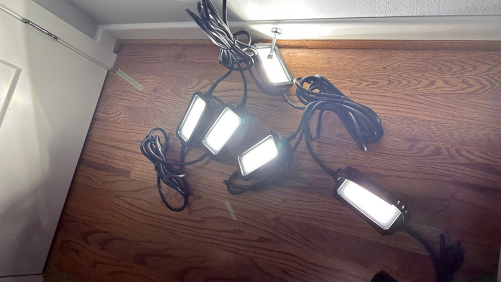 HUSKY 50 Ft. 7500-Lumen LED String Light Energy-Efficient Work Lights Aluminum!