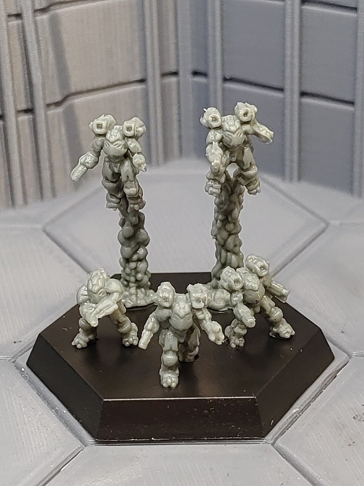SINGLES: Clan ELEMENTAL (from star box) Unpainted Catalyst CGL  BattleTech