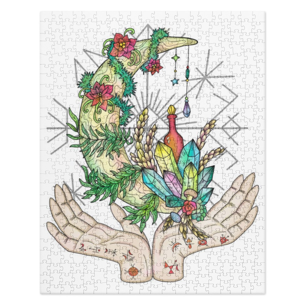With love and light, Pagan Jigsaw puzzle 520 pc
