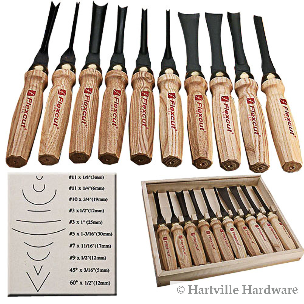 Flexcut #MC100 10-Piece Deluxe Mallet Set