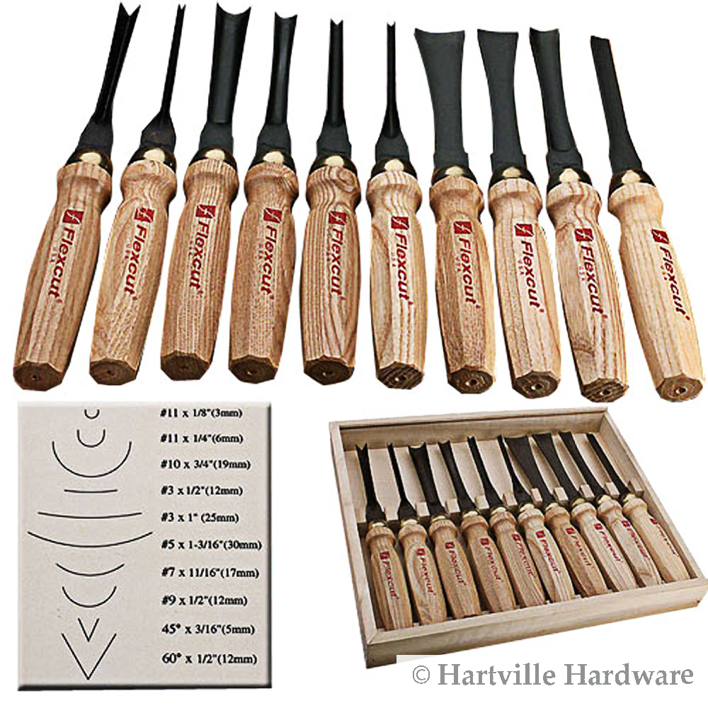 Flexcut #MC100 10-Piece Deluxe Mallet Set