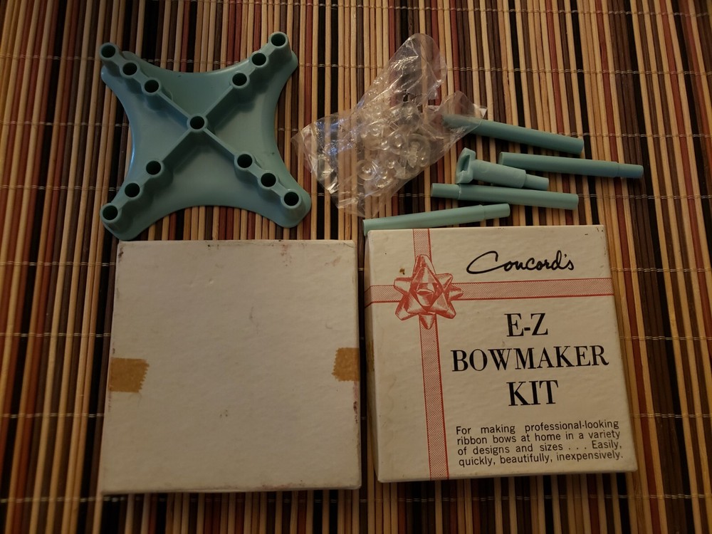 VINTAGE CONCORD'S E-Z BOWMAKER KIT with INSTRUCTIONS