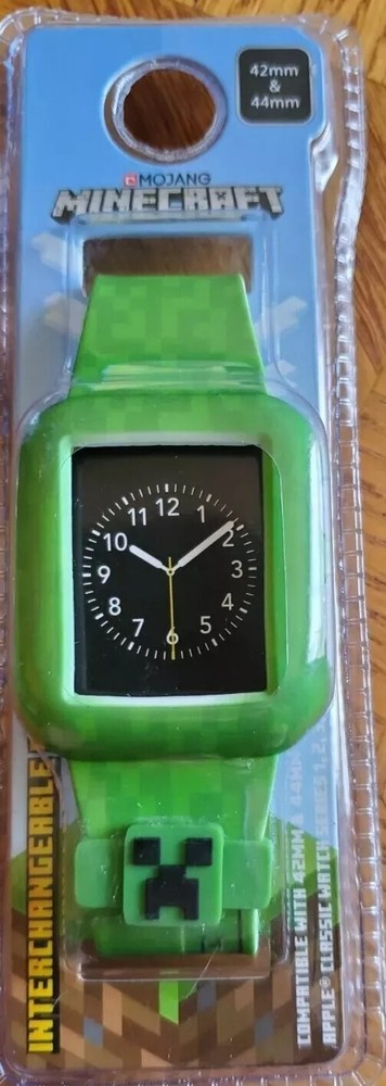 MOJANG MINECRAFT  Interchangeable Skin Compatible With 42mm & 44mm Apple Classic