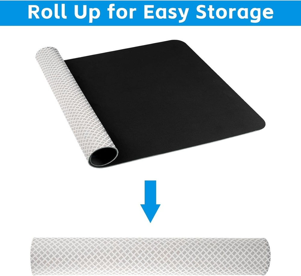 Non-Slip Workout Mat for Under Desk Elliptical Machine, Mats for Exercise Equipm