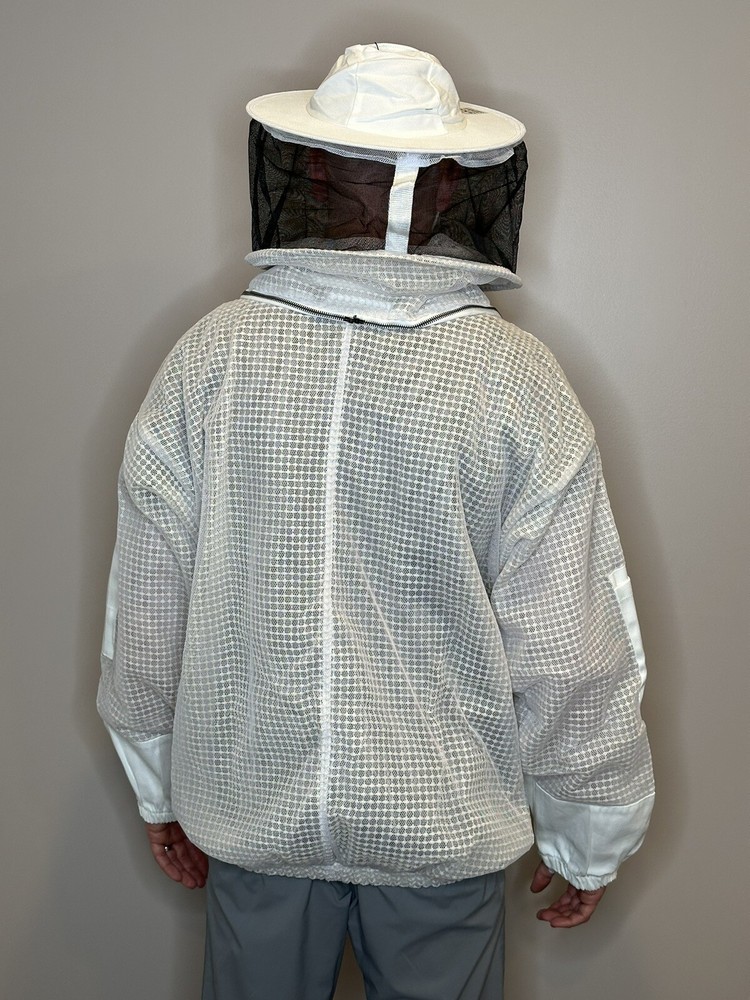 Beekeeper Ultra Ventilated 3 layer mesh Beekeeping Jacket With Hat Veil / 3XL