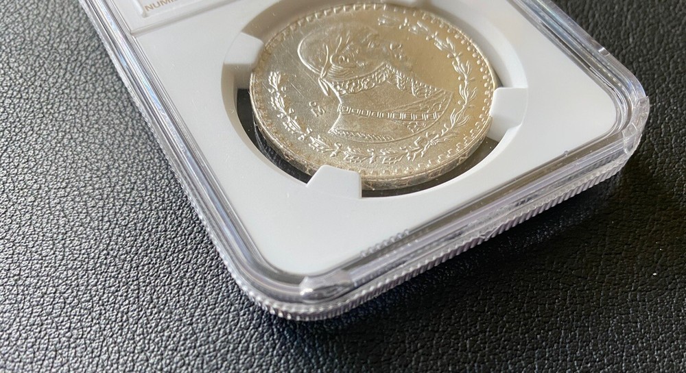 1961 MO Mexico Silver Peso NGC MS 66