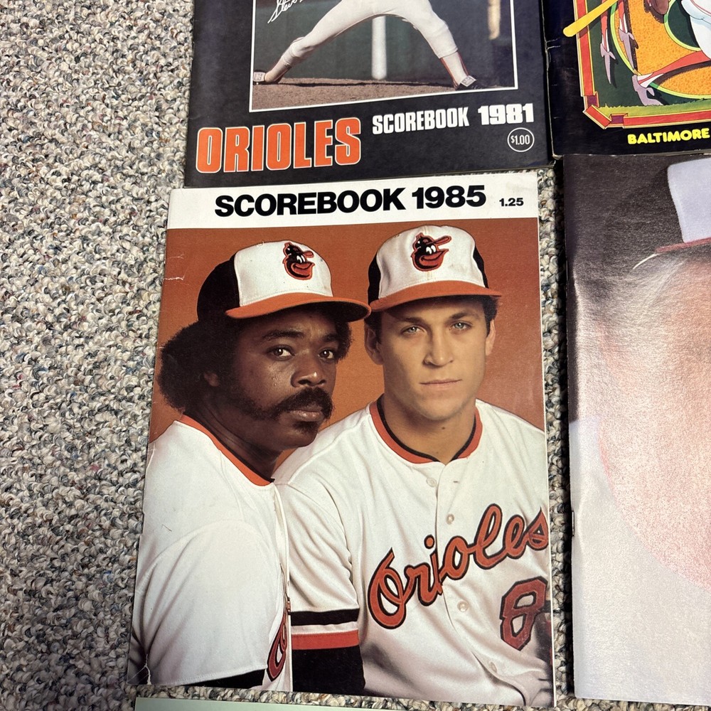 baltimore orioles 1979-1986 Program & Yearbook Lot