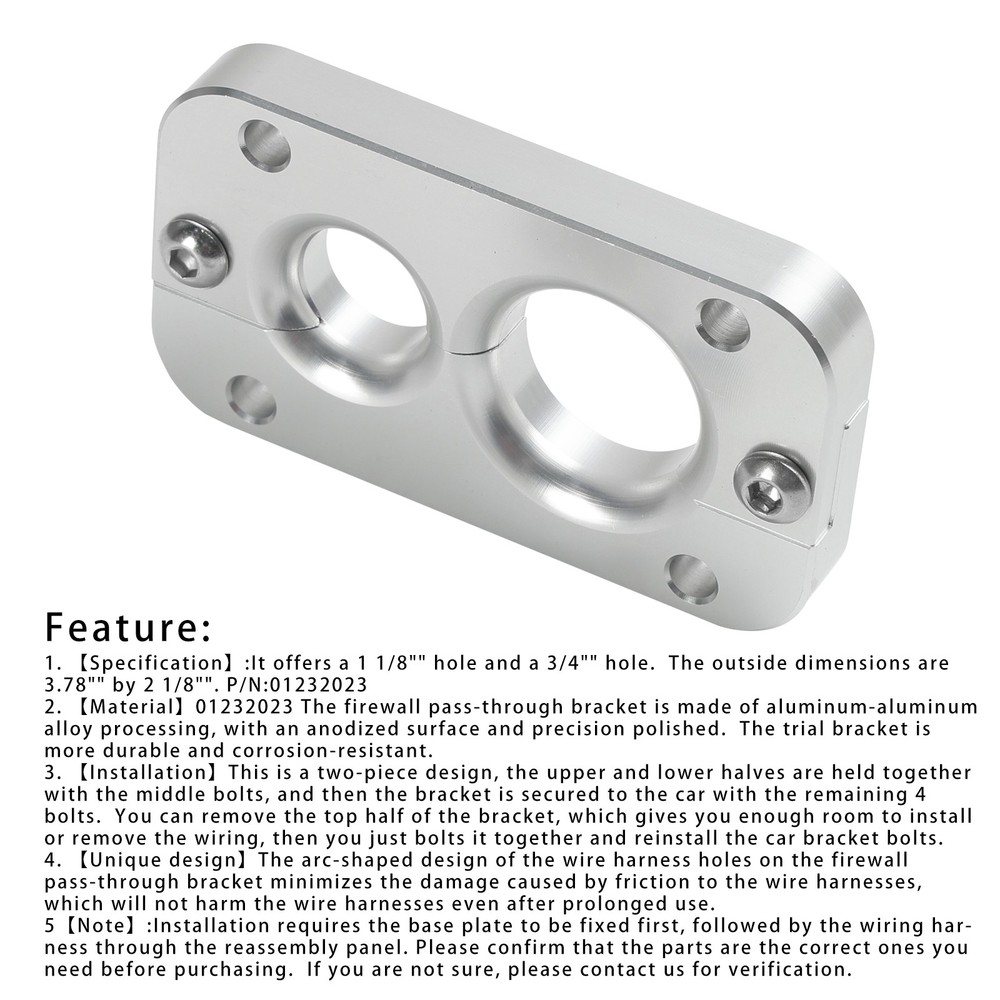 Firewall Pass Through 01232023 Terminator For Holley Grommet Replacement