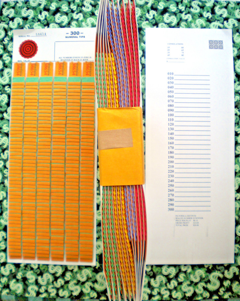 1 Dozen ~ 300 Singles REGULAR "NOT Sure" TIP BOARD {010-300} Pull Tab Jar Ticket