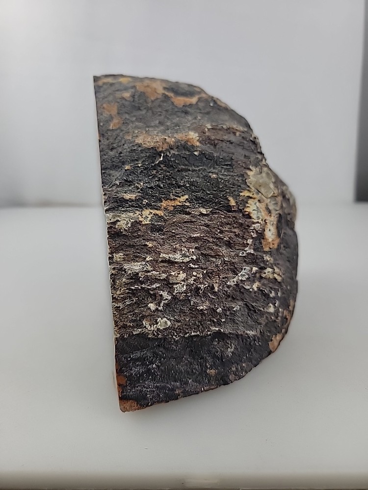5" Geode Bookend Multicolor Stone Crystal 4 Lb Corner Slice Rock Decor