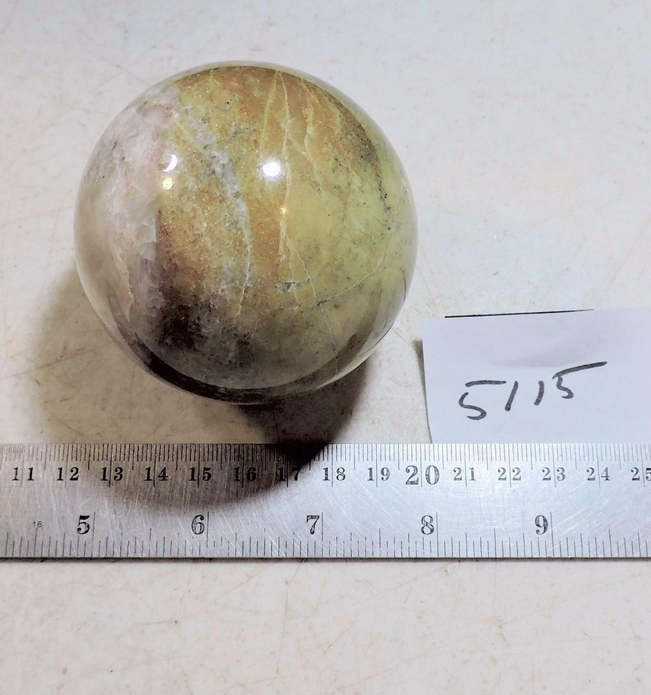 Fluorescent CA Calcite 70mm Sphere for Collection 5115
