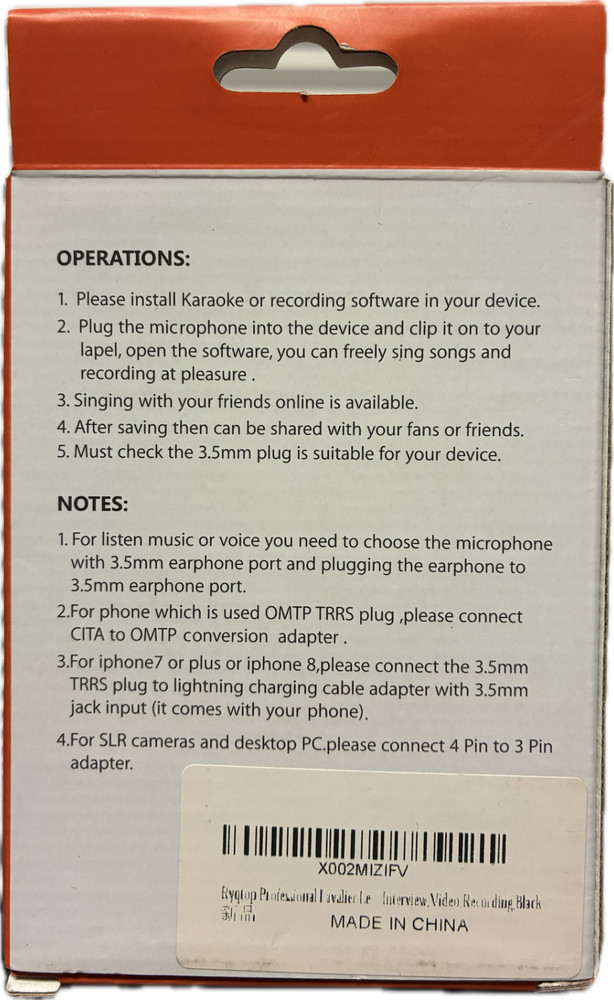 New- Professional Lavalier Microphone 3.5mm