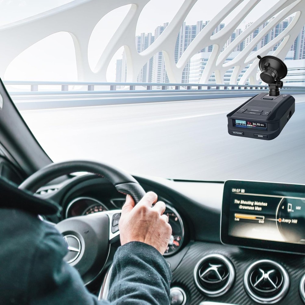 Radar Detector Mount,Car Windshield &Dashboard Suction Cup Bracket,Suitable for