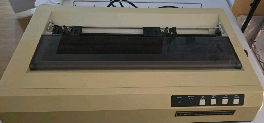 Vintage Tandy DMP 430 Wide Format Dot Matrix Printer Works