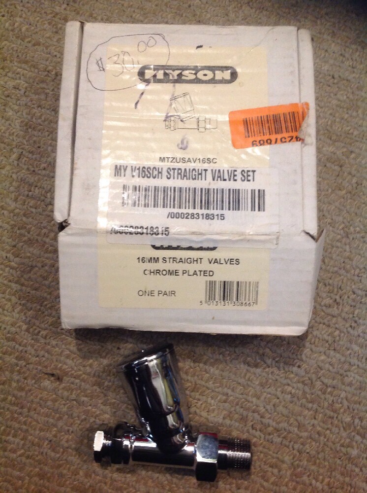 Myson My V66sch Straight Value Set