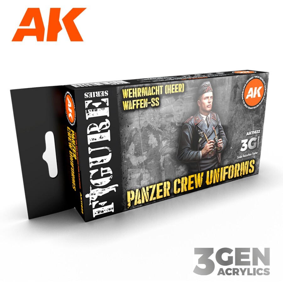 AK Interactive: Panzer Crew Uniforms - Acrylic Paint Set - AK11622