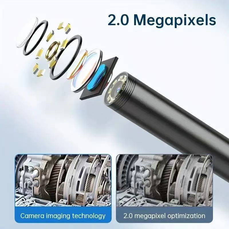6LED USB Snake Endoscope Borescope HD Inspection Camera Scope For Android Type C