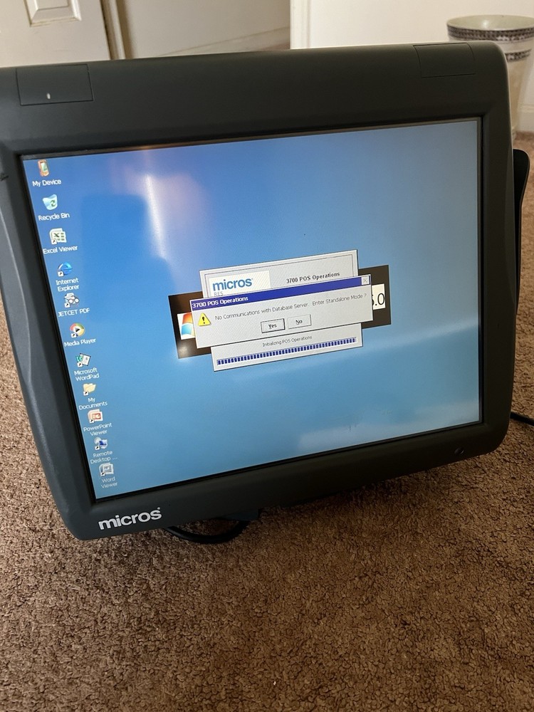 Micros Workstation 5 System Unit Touch Screen POS Terminal 400814-001