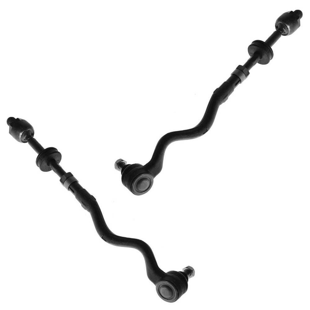 TRQ Front Inner/Outer Tie Rod End Assembly Pair Set for BMW E36