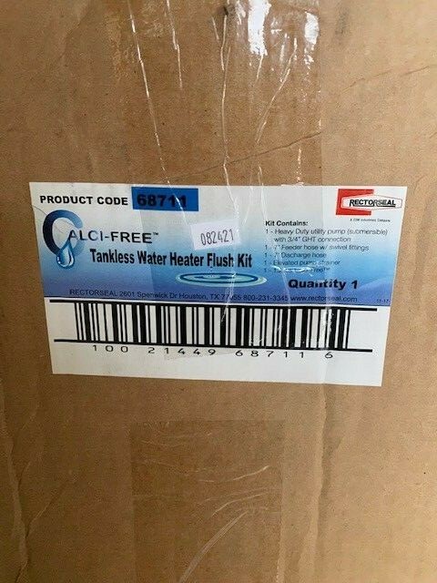 Rectorseal 68711 Water Heater Flush Kit (NEW)