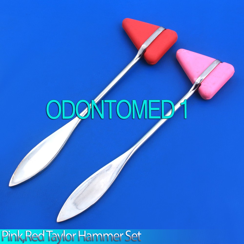 2 Pieces Set Red,Pink Taylor Percussion Reflex Hammer Medical Instruments