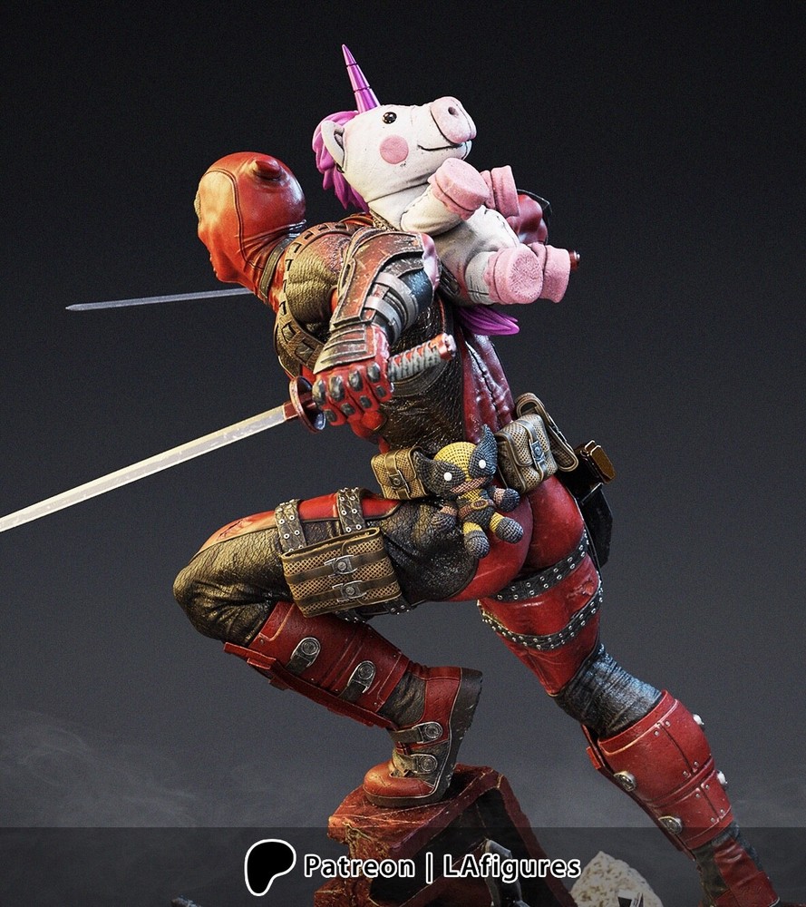 Deadpool resin scale model kit unpainted 3d print