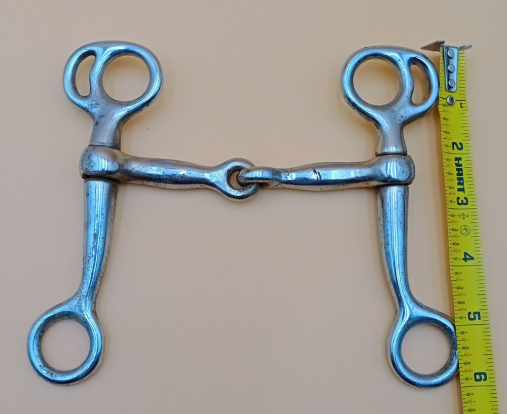 Western Tom Thumb Snaffle Bit 4 1/2" Mouth